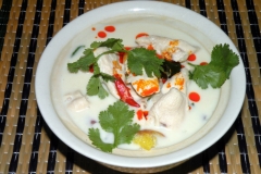 Tom Ka Gai (Coconut Lime Herbal Soup with Chicken)